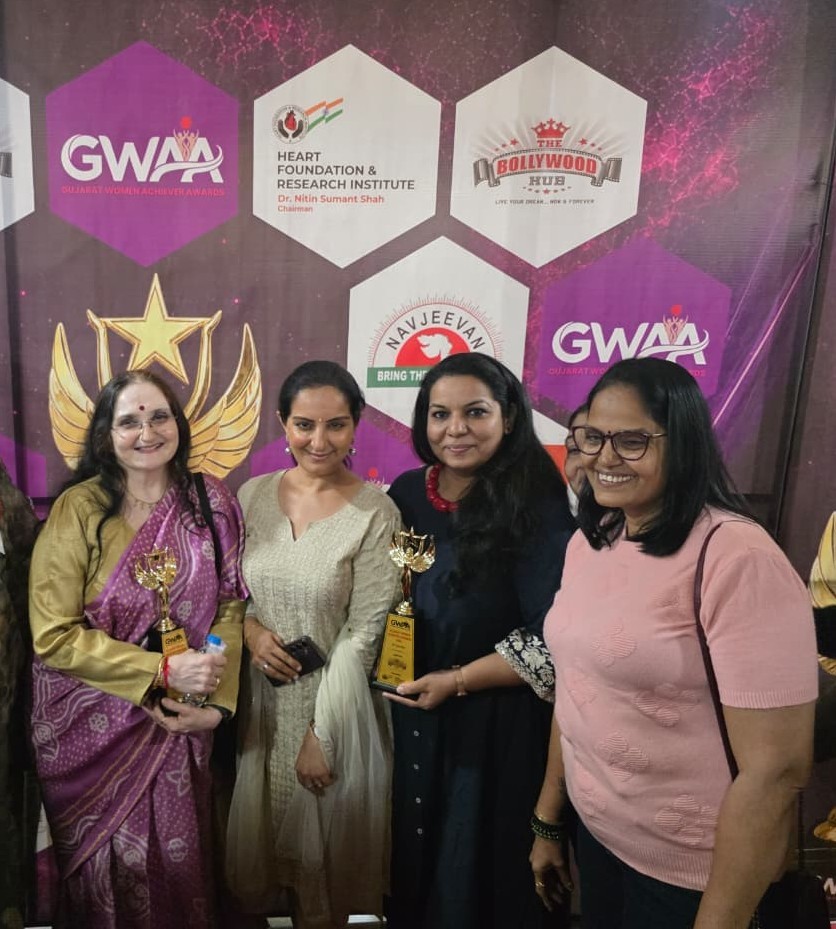Gujarat Women Achiever Award 2026 — with fellow honourees, Ahmedabad